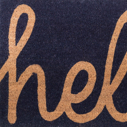 Fab Habitat Minimalist Natural Coir & Rubber Non-Slip Doormat