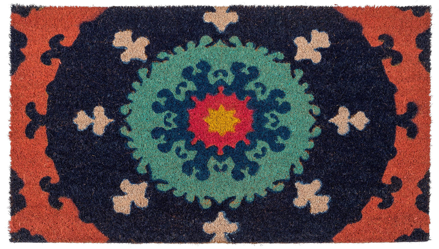Fab Habitat Minimalist Natural Coir & Rubber Non-Slip Doormat