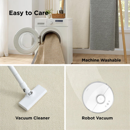 Bedsure OEKO-TEX Certified Machine Washable Faux Wool Area Rug