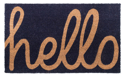 Fab Habitat Minimalist Natural Coir & Rubber Non-Slip Doormat