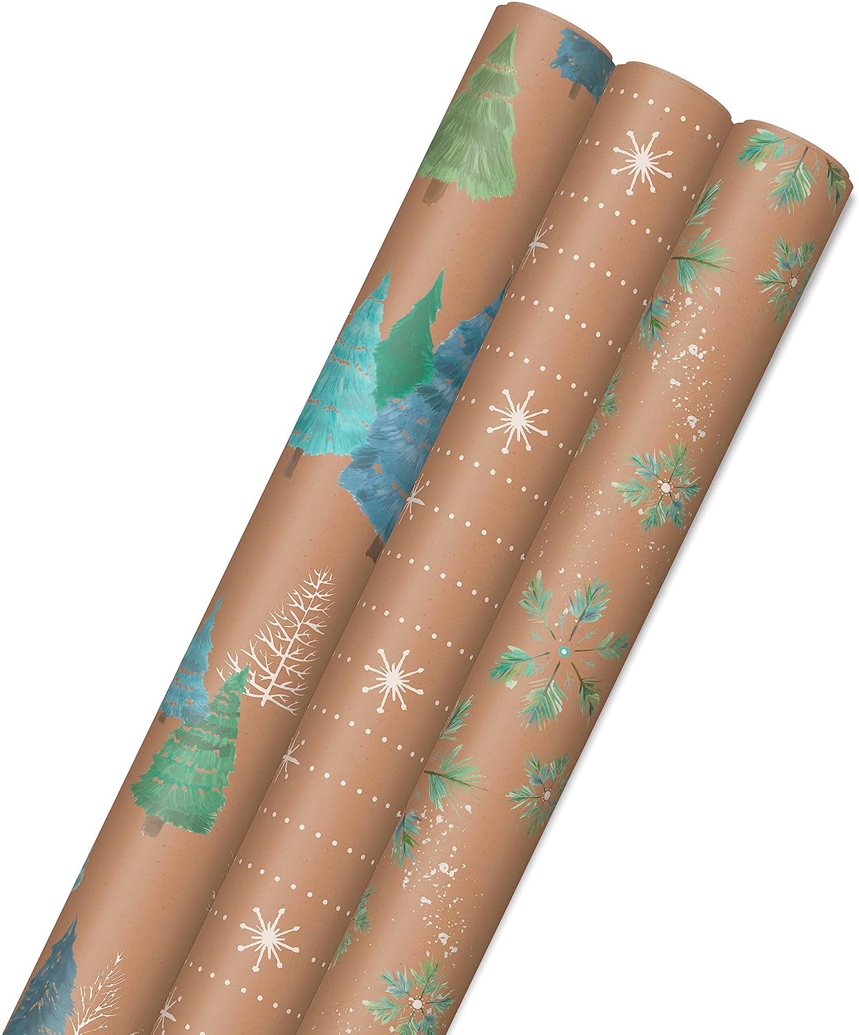 Recyclable Christmas: Hallmark Kraft Paper Rolls with Grid Lines for Easy, Eco-Conscious Wrapping