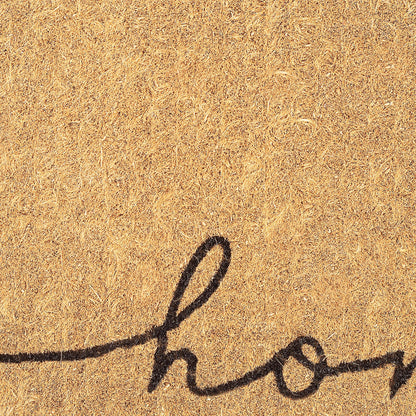 Fab Habitat Minimalist Natural Coir & Rubber Non-Slip Doormat