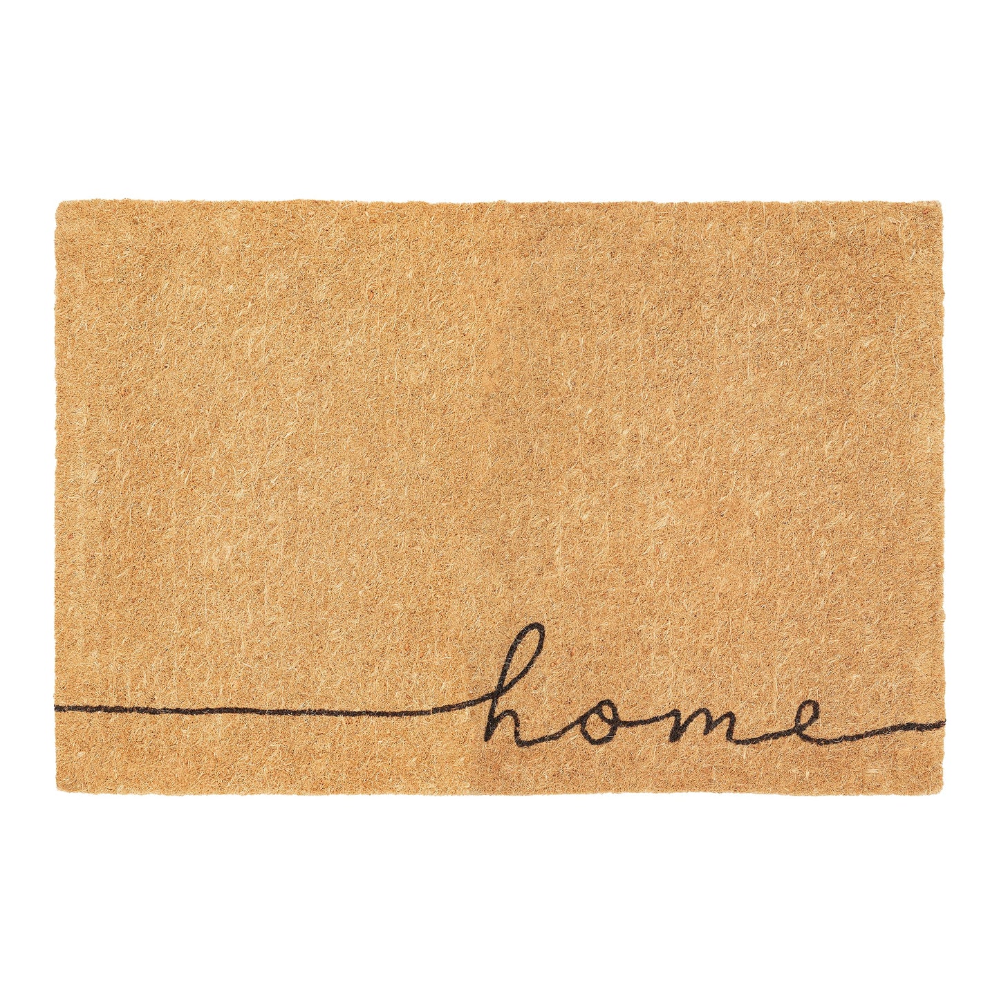 Fab Habitat Minimalist Natural Coir & Rubber Non-Slip Doormat