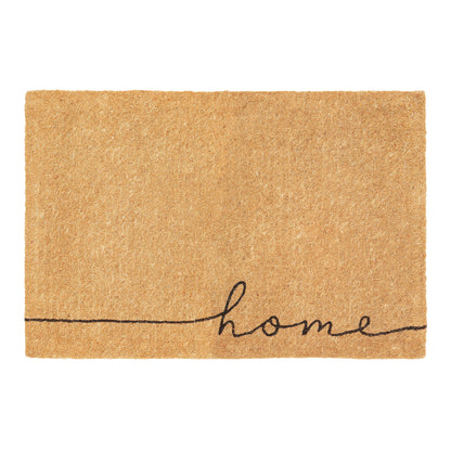 Fab Habitat Minimalist Natural Coir & Rubber Non-Slip Doormat