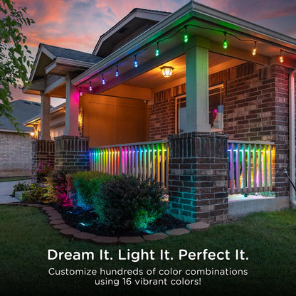 Enbrighten Lifetime LED String Lights: 48ft, Impact-Resistant Acrylic Bulbs, 80% Energy Savings