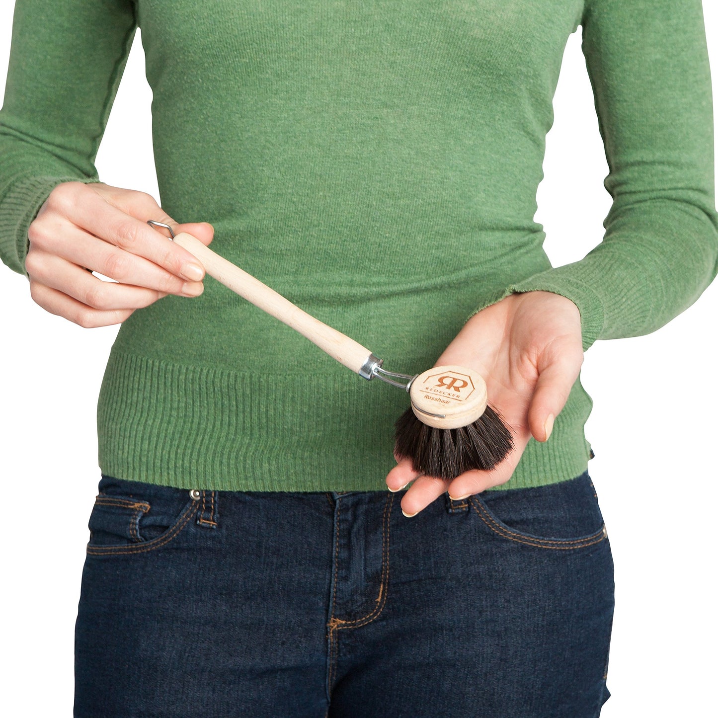 Redecker Tampico Fiber Dish Brush: Oiled Beechwood Handle (Set of 2)