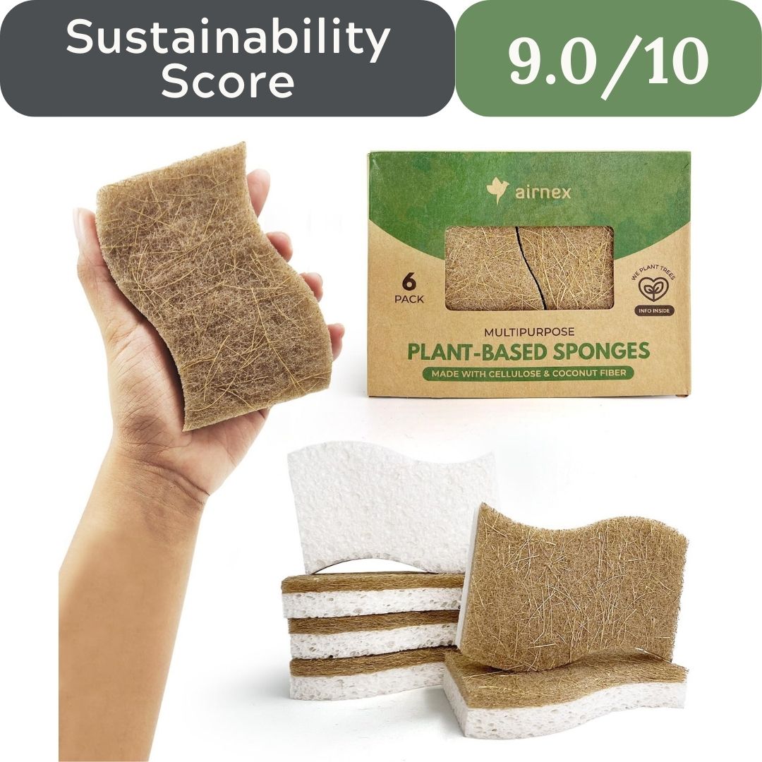 Airnex Biodegradable Natural Kitchen Sponge (24 Pack)