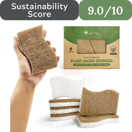 Airnex Biodegradable Natural Kitchen Sponge (24 Pack)