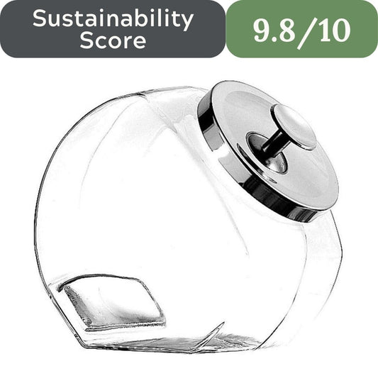 Anchor Hocking Glass Penny Candy Jar with Chrome Cover (1/2 Gallon)