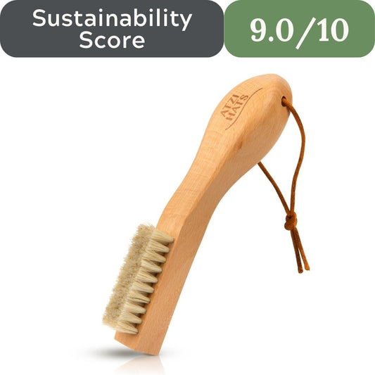 Atzi Hats Natural White Boar Bristle Laundry & Stain Scrubber