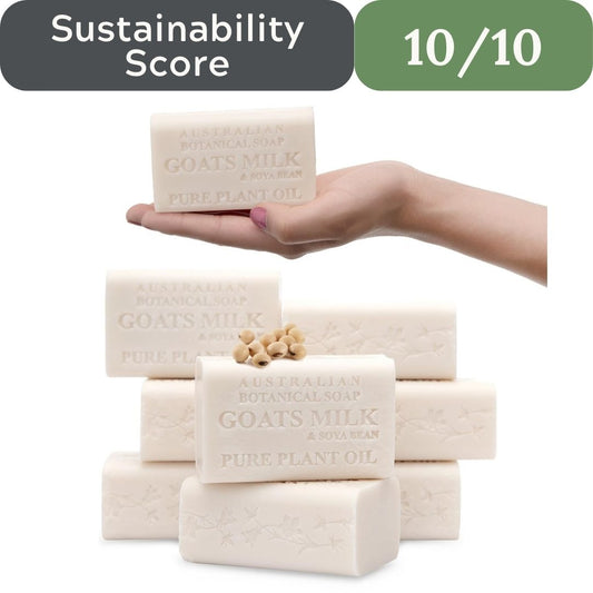 Australian Botanical Goat Milk Soap: Triple Milled with Organic Shea Butter