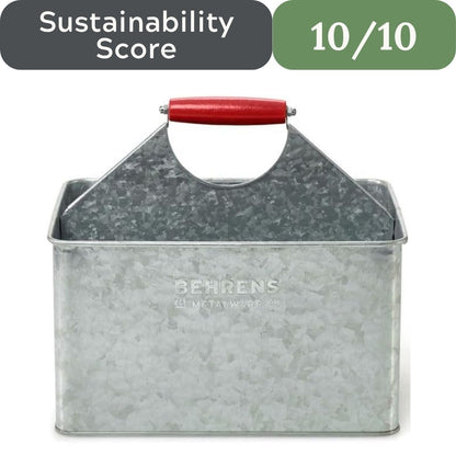 Behrens Galvanized Steel Large Partitioned Cleaning Caddy