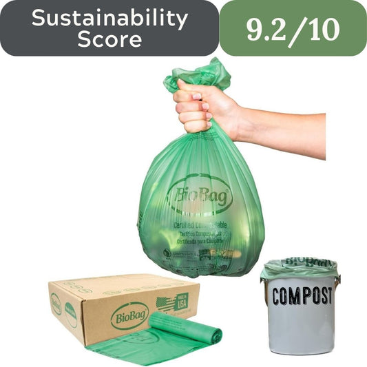 BioBag 2.6 Gallon Compostable Food Scrap Bags: BPI Certified