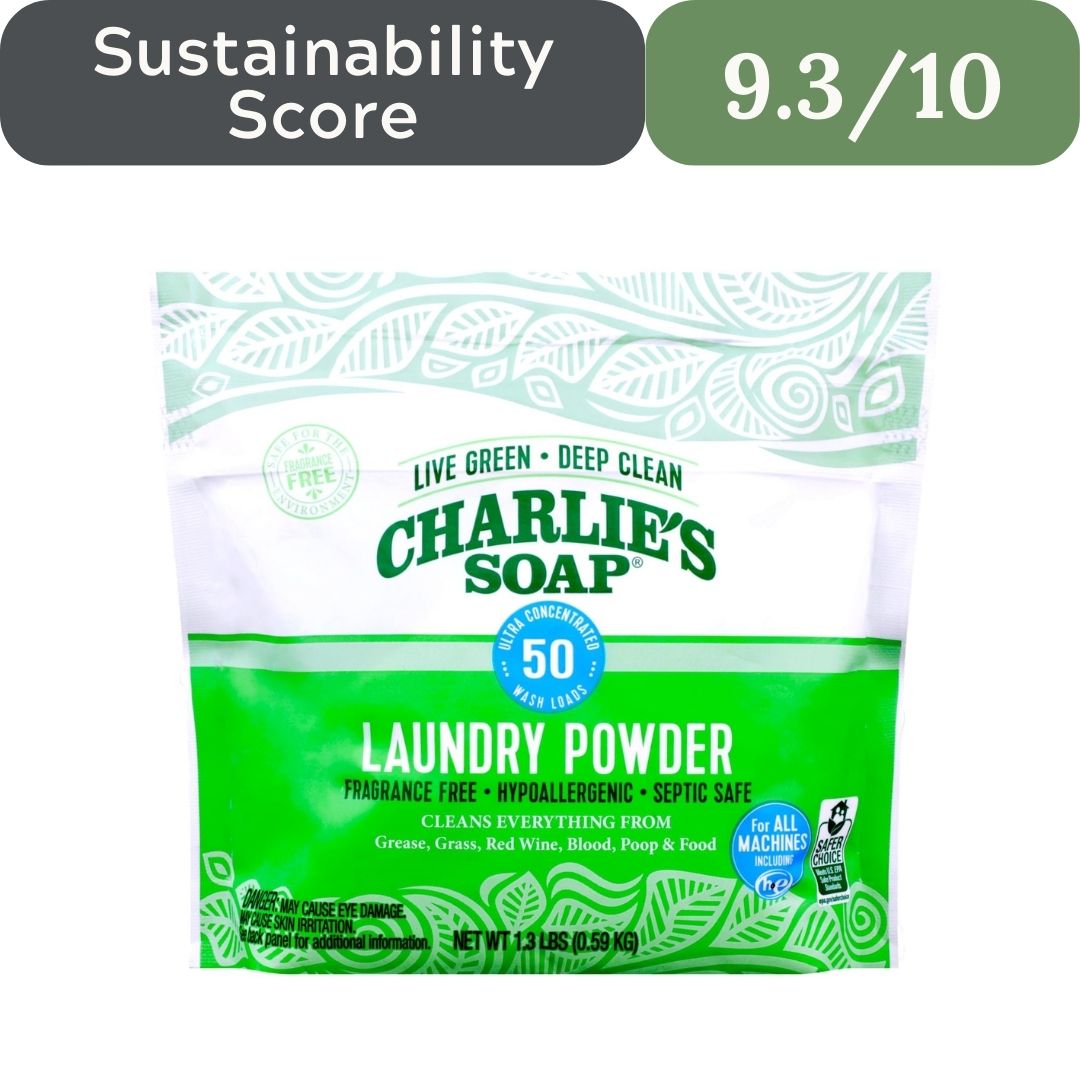 Charlie’s Soap Fragrance-Free Hypoallergenic Deep Cleaning Laundry Powder