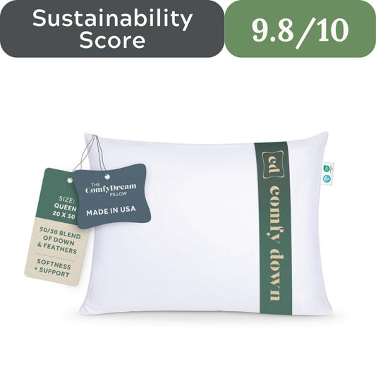 ComfyDown ComfyDream Pillow: 50/50 Luxury Down & Feather Blend