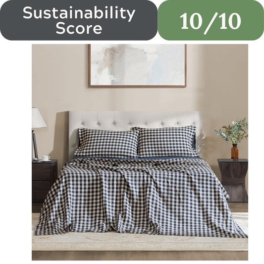 DAPU 100% Pure French Linen Sheets: Natural Normandy Flax Set