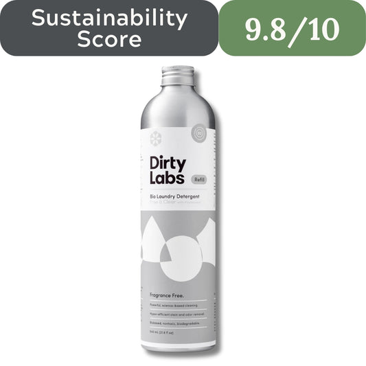 Dirty Labs Scent-Free Bio Enzyme Liquid Laundry Detergent - 80 Loads, Chemical-Free Enzyme, Hyper-Concentrated Detergent