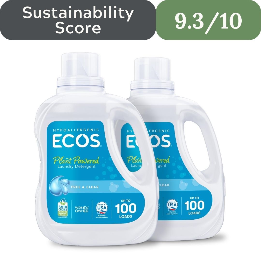 ECOS Plant-Powered Free & Clear Hypoallergenic Laundry Detergent