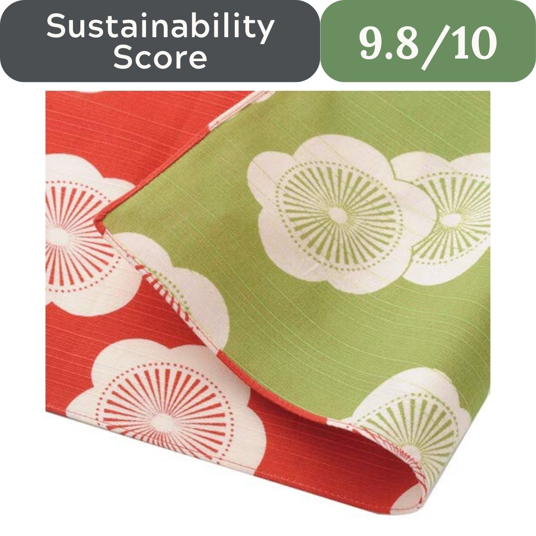 End Paper Waste: Furoshiki Traditional Japanese Wrapping Cloth (100% Cotton, 40.9