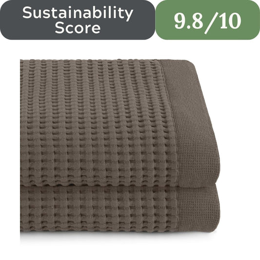 Gilden Tree Bathroom Mat: 100% Absorbent Cotton Waffle Weave