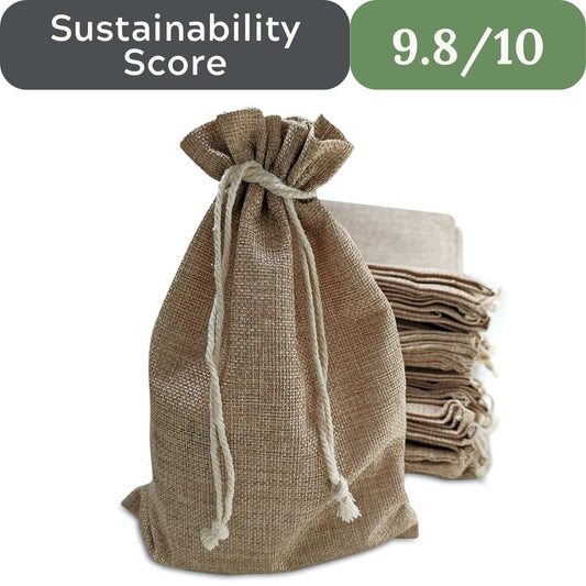Great Quality Burlap: The Natural Jute Drawstring Bags for Zero-Waste Holiday Gifting and Favors