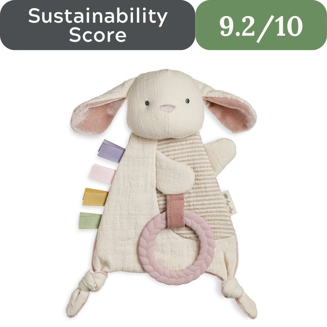Itzy Ritzy Bitzy Crinkle Sensory Toy: Natural Cotton Bunny