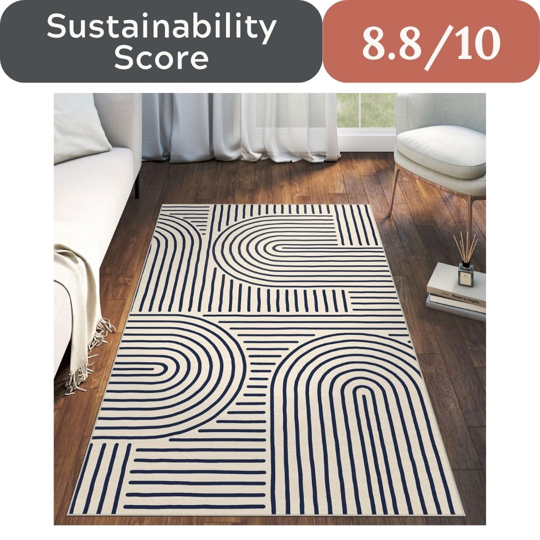 LUXRUG 6x9 OEKO-TEX Certified Modern Abstract Washable Rug