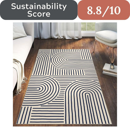 LUXRUG 6x9 OEKO-TEX Certified Modern Abstract Washable Rug
