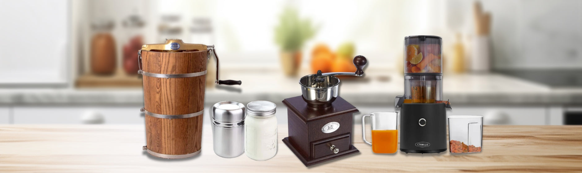 Manual kitchen appliances