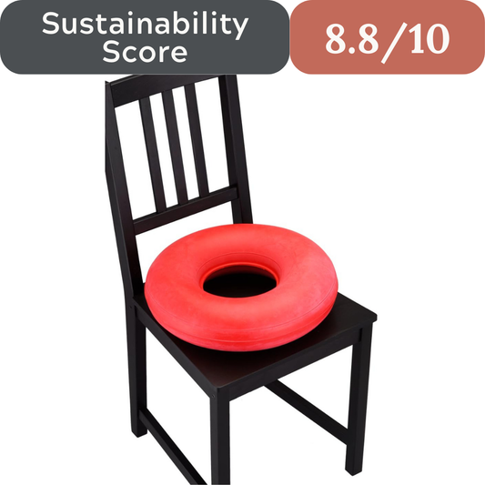 NOVA Inflatable Donut Cushion: 18” Heavy-Gauge Natural Rubber