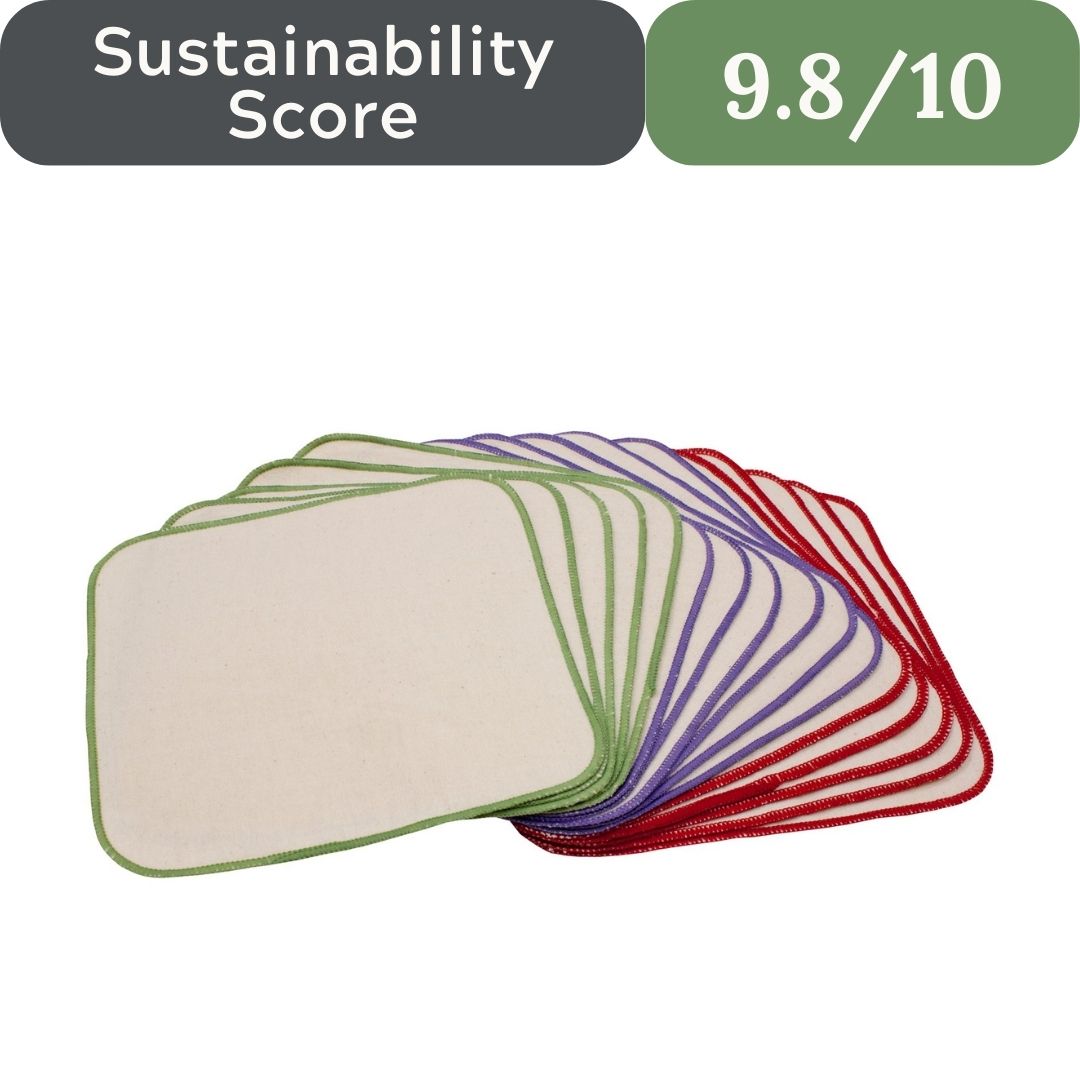OsoCozy Flannel Baby Wipes: 100% Unbleached Cotton Purity