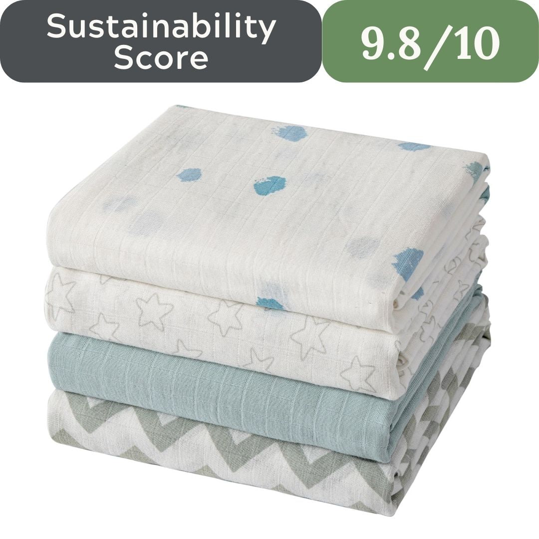 POMISO Muslin Swaddle Pack: 100% Pure Cotton Comfort