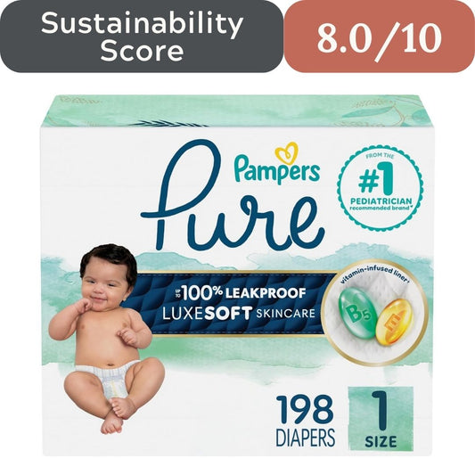Pampers Pure Protection Diapers: Premium Plant-Based Skin Care