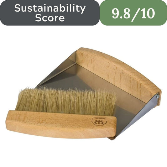 Redecker Oiled Beechwood Table Sweeping Set with Natural Bristles