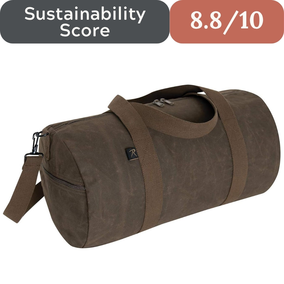 The True Shift Travel Essential: Waxed Canvas Duffle with Timeless Design and Toxin-Free Durability