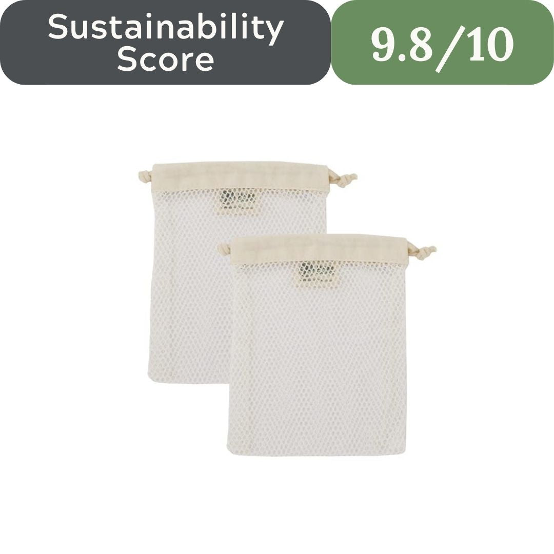 Simple Ecology GOTS Certified Organic Cotton Mesh Laundry Bags (Set of 3)