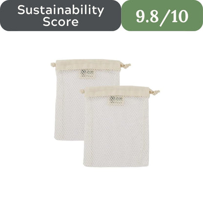 Simple Ecology GOTS Certified Organic Cotton Mesh Laundry Bags (Set of 3)