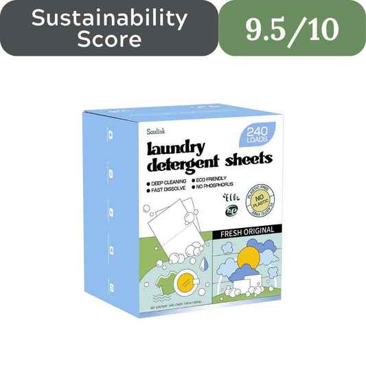 Soulink Laundry Sheets: Plant-Based Unscented 240 Loads