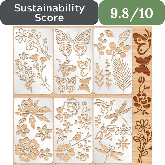 Stop Using Plastic: Metal Stencil Templates Made of Reusable Stainless Steel for Crafts
