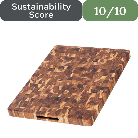 Teakhaus Butcher Block - Extra Large End-Grain Teak Cutting Board