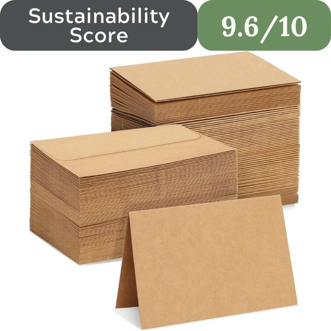 The True Shift Stationery: Blank Kraft Cards for Effortless Customization and Zero Plastic Waste