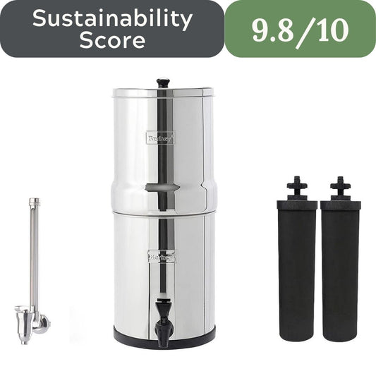Royal Berkey: The Gravity-Fed Filter with 6,000 Gallon Life to Reduce 250+ Contaminants