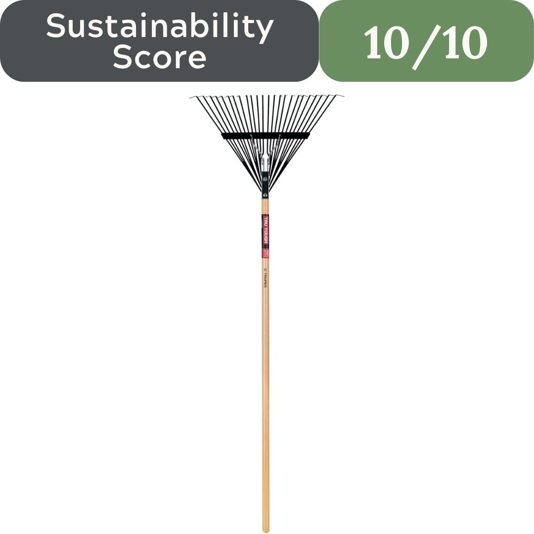Truper 30480 24-Tine Heavy Duty Steel Leaf Rake