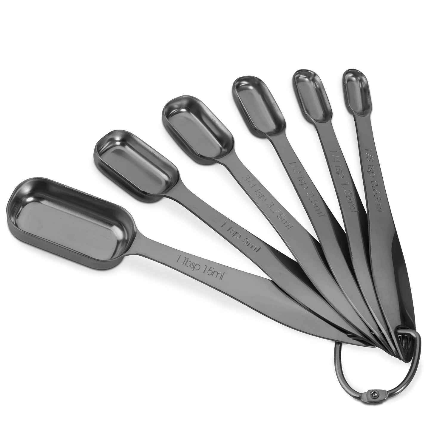 ALLWIN - HOUSEWARE: 13 - piece Measuring Cups and Spoons Set, 18/8 Stainless Steel, with Ring Connector - The Tribalist