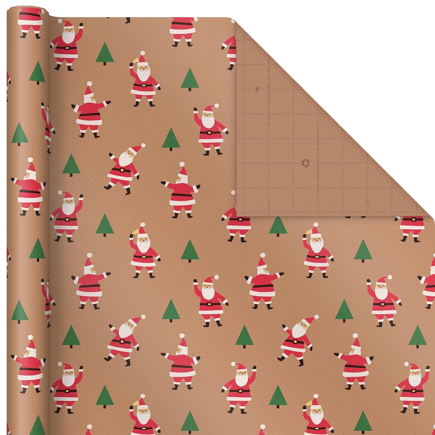 Hallmark: Christmas Wrapping Paper - Recyclable Kraft Paper, 30" Wide by 12' Long (Pack of 3) - The Tribalist