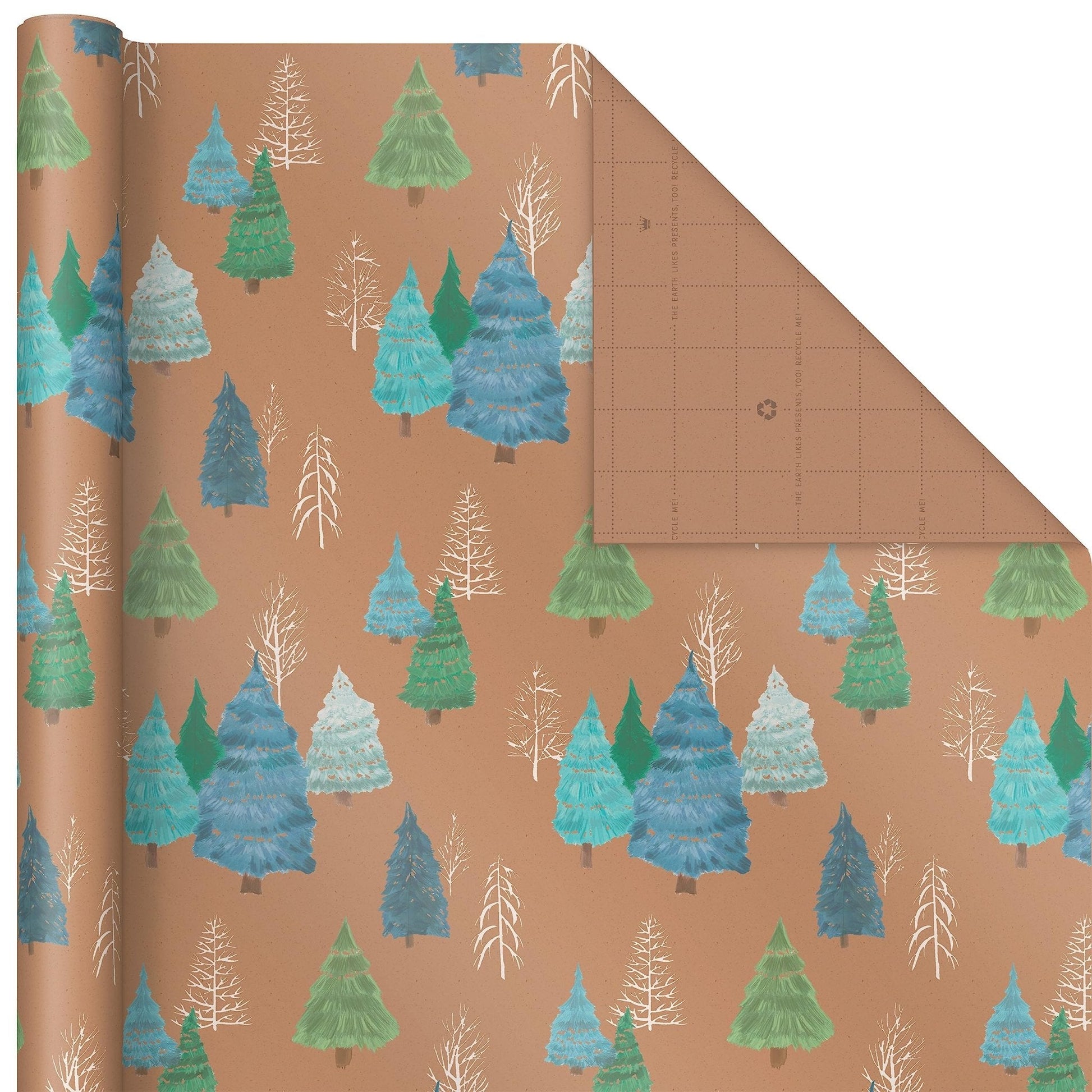 Hallmark: Christmas Wrapping Paper - Recyclable Kraft Paper, 30" Wide by 12' Long (Pack of 3) - The Tribalist