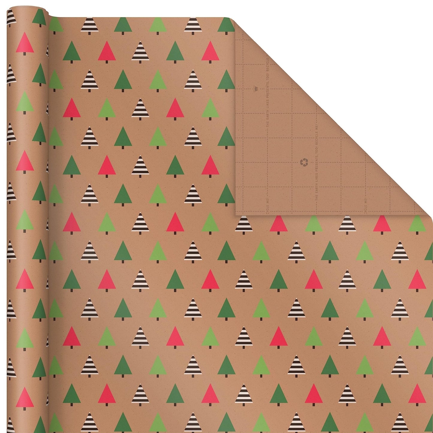 Hallmark: Christmas Wrapping Paper - Recyclable Kraft Paper, 30" Wide by 12' Long (Pack of 3) - The Tribalist