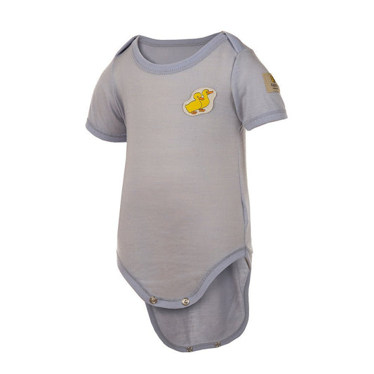 Janus: 100% Merino Wool Baby Bodysuit Short Sleeve - The Tribalist