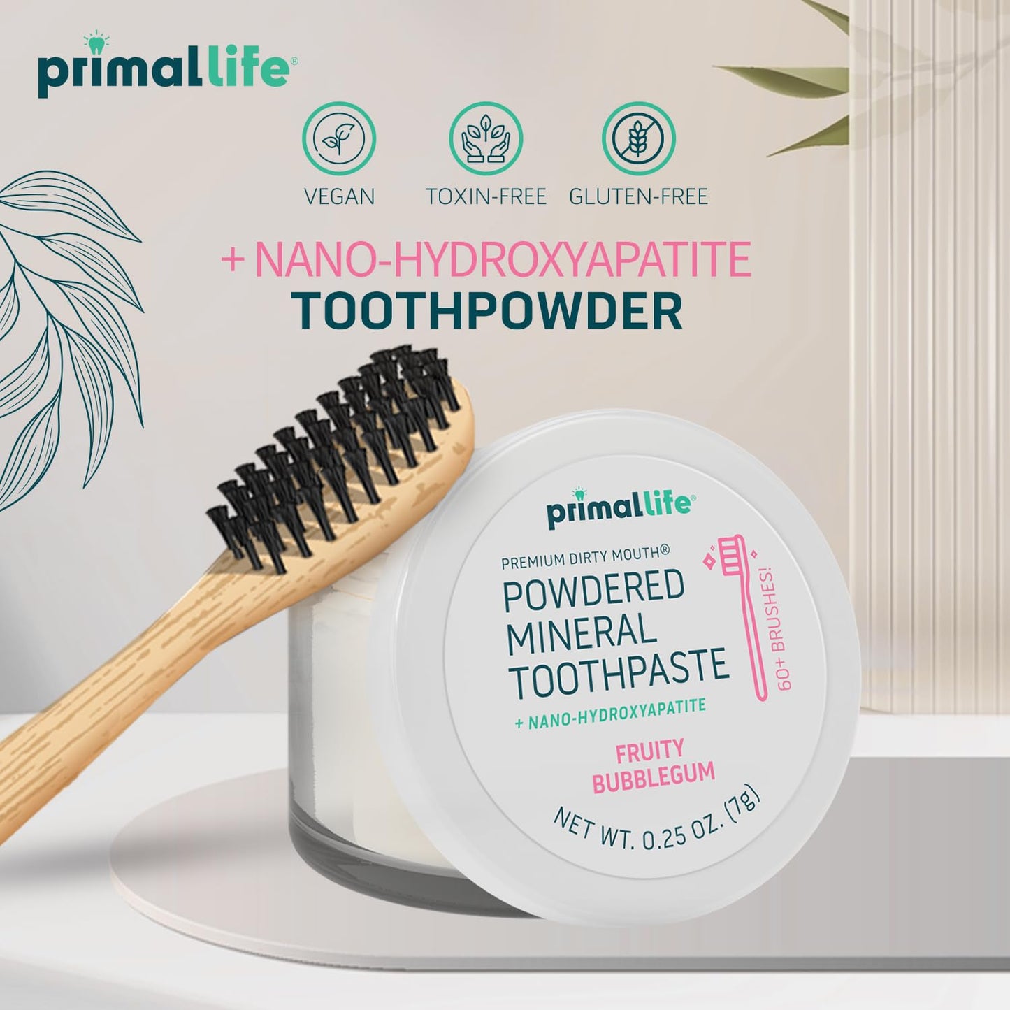 Primal Life Organics: Powdered Mineral Toothpaste, Fluoride - Free, Perfect For All Ages - The Tribalist