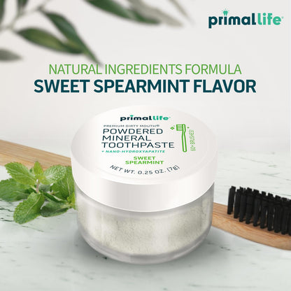 Primal Life Organics: Powdered Mineral Toothpaste, Fluoride - Free, Perfect For All Ages - The Tribalist